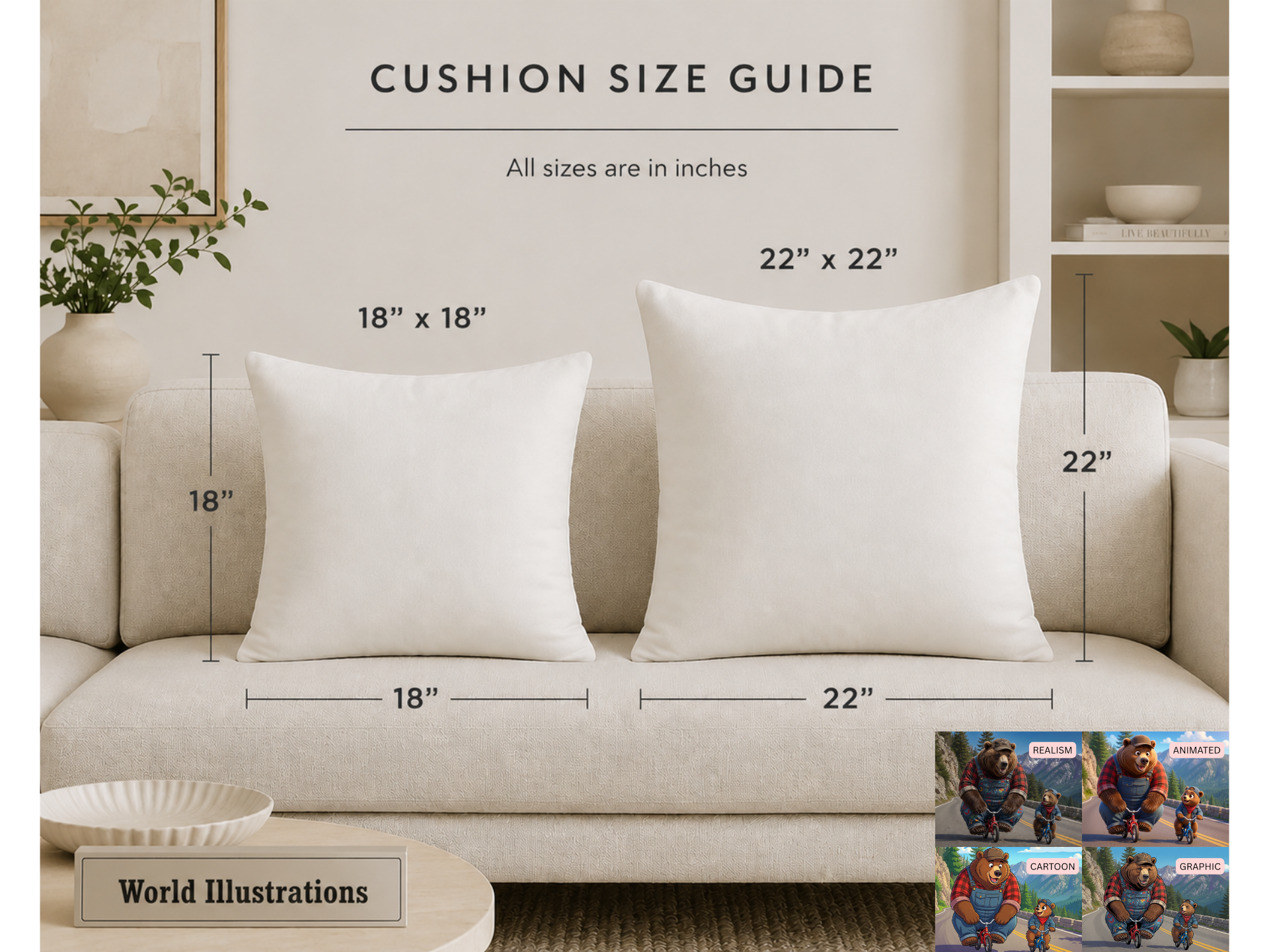 Custom Cushion 22x22